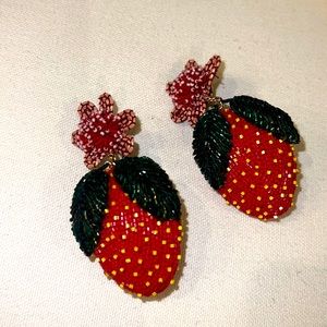 Mignonne Gavigan strawberry earrings